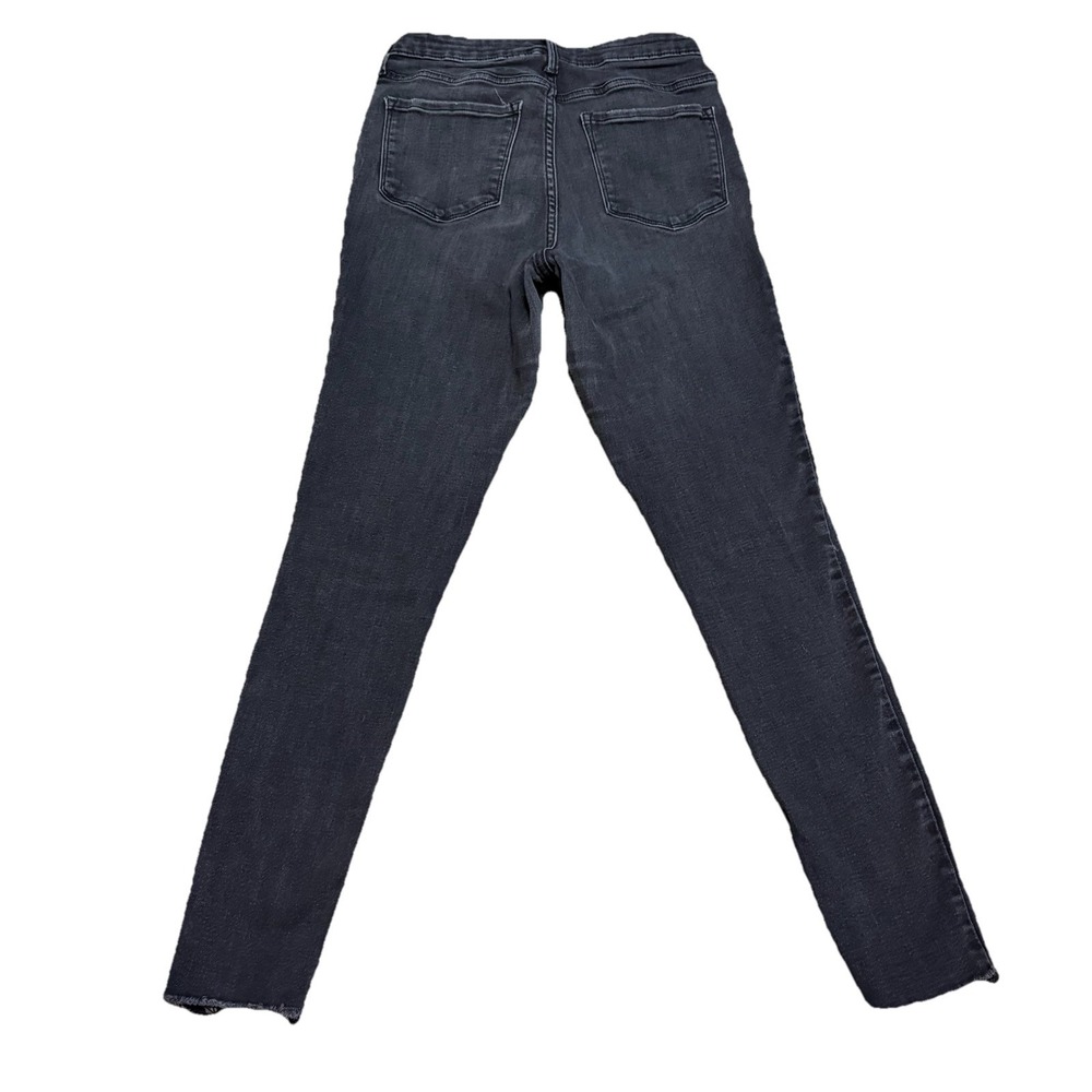 Old‎ Navy Women's Size 2 Black Mid Rise Distressed Rockstar Skinny Denim Jean